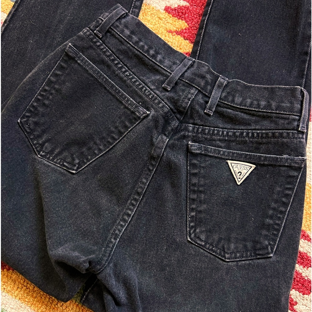 VINTAGE 90’e Black GUESS Jeans 28” Waist